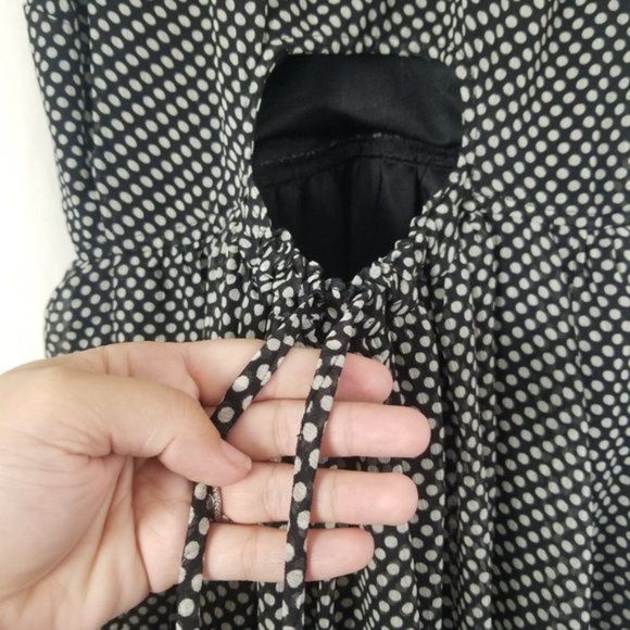 Anthro Coincidence & chance polka dot sleeveless open back dress size XS (159) - Picture 2 of 7